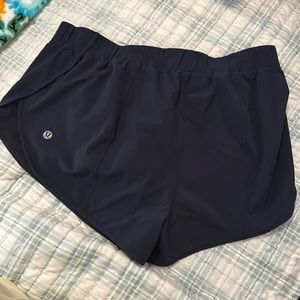Lululemon hotty hot shorts in size 8 dark blue